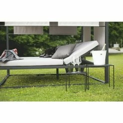 BAUHAUS Beistelltisch Blätter 30 X 30 X 30 Cm, Schwarz, Metall -Cheap Regale Store 12 3260