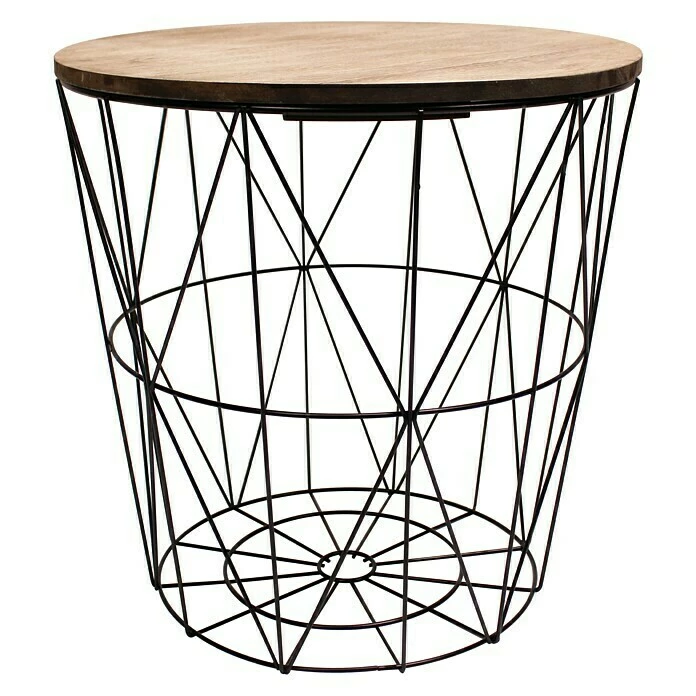 BAUHAUS Beistelltisch Ø X H: 39 X 39 Cm, Mitteldichte Holzfaserplatte (MDF), Dunkelbraun 1 BAUHAUS Beistelltisch Ø X H: 39 X 39 Cm, Mitteldichte Holzfaserplatte (MDF), Dunkelbraun