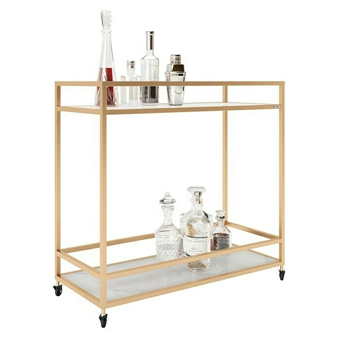 BAUHAUS Phönix Playboy Servierwagen Ginger L X B X H: 40 X 90 X 87 Cm, Gold, Anzahl Böden: 2 Stk. 1 BAUHAUS Phönix Playboy Servierwagen Ginger L X B X H: 40 X 90 X 87 Cm, Gold, Anzahl Böden: 2 Stk.