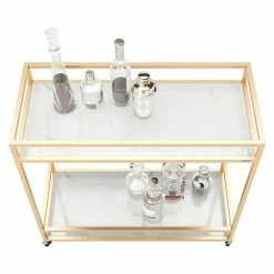 BAUHAUS Phönix Playboy Servierwagen Ginger L X B X H: 40 X 90 X 87 Cm, Gold, Anzahl Böden: 2 Stk. 7 BAUHAUS Phönix Playboy Servierwagen Ginger L X B X H: 40 X 90 X 87 Cm, Gold, Anzahl Böden: 2 Stk. -Cheap Regale Store 12 3305