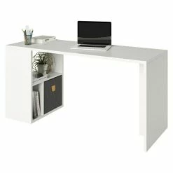 BAUHAUS Phönix Fortuna Regalschreibtisch L X B X H: 57,9 X 154 X 75 Cm, Weiß