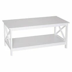 BAUHAUS Phönix Couchtisch Country L X B X H: 50 X 100 X 45 Cm, Weiß