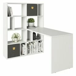 BAUHAUS Phönix Fortuna Regalschreibtisch Weiß, Anzahl Fächer: 12 Stk.