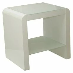 BAUHAUS Phönix Atlanta Beistelltisch L X B X H: 35 X 42,7 X 42,7 Cm, Weiß