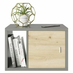 BAUHAUS Phönix Fortuna Beistelltisch L X B X H: 34 X 58 X 39,2 Cm, Grau, Mit Türeinsatz