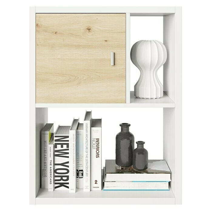 BAUHAUS Phönix Fortuna Beistelltisch L X B X H: 34 X 75,1 X 57,9 Cm, Weiß, Mit Türeinsatz 1 BAUHAUS Phönix Fortuna Beistelltisch L X B X H: 34 X 75,1 X 57,9 Cm, Weiß, Mit Türeinsatz