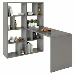 BAUHAUS Phönix Fortuna Regalschreibtisch Grau, Anzahl Fächer: 12 Stk.