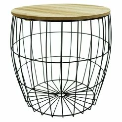 BAUHAUS Beistelltisch Ø X H: 35 X 37 Cm, Mitteldichte Holzfaserplatte (MDF)