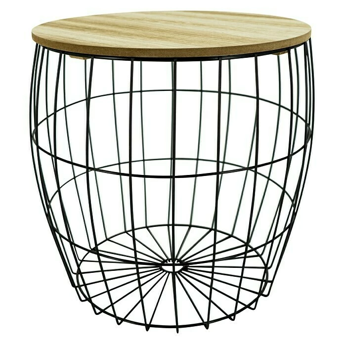 BAUHAUS Beistelltisch Ø X H: 35 X 37 Cm, Mitteldichte Holzfaserplatte (MDF) 1 BAUHAUS Beistelltisch Ø X H: 35 X 37 Cm, Mitteldichte Holzfaserplatte (MDF)