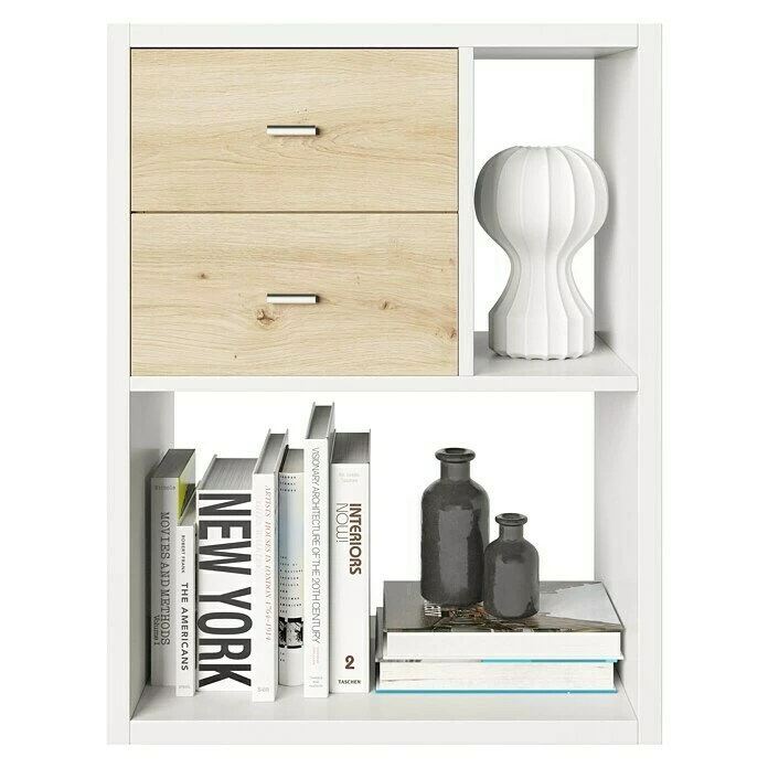 BAUHAUS Phönix Fortuna Beistelltisch L X B X H: 34 X 75,1 X 57,9 Cm, Weiß, Mit Schubladeneinsatz 1 BAUHAUS Phönix Fortuna Beistelltisch L X B X H: 34 X 75,1 X 57,9 Cm, Weiß, Mit Schubladeneinsatz