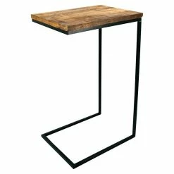 BAUHAUS Beistelltisch Größe: M, Material Tischplatte: Mangoholz