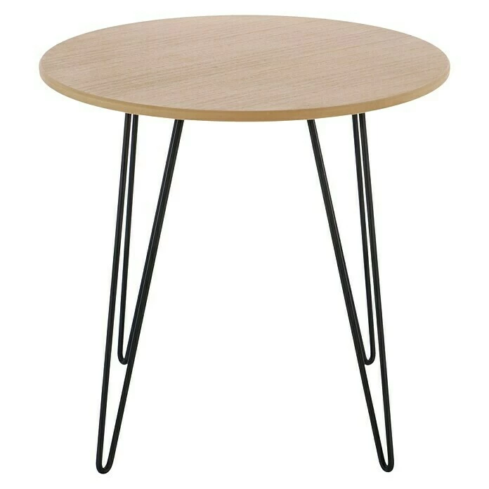 BAUHAUS Beistelltisch Ø X H: 48 X 45 Cm, Mitteldichte Holzfaserplatte (MDF) 1 BAUHAUS Beistelltisch Ø X H: 48 X 45 Cm, Mitteldichte Holzfaserplatte (MDF)