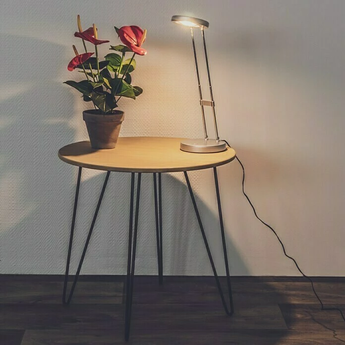 BAUHAUS Beistelltisch Ø X H: 48 X 45 Cm, Mitteldichte Holzfaserplatte (MDF) 5 BAUHAUS Beistelltisch Ø X H: 48 X 45 Cm, Mitteldichte Holzfaserplatte (MDF) – Bild 5