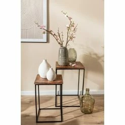 BAUHAUS Holztisch Eckig L X B X H: 33 X 33 X 50 Cm, Material Tischplatte: Mangoholz -Cheap Regale Store 12 3472