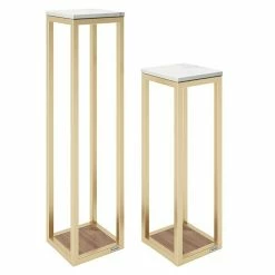 BAUHAUS Phönix Playboy Beistelltisch-Set Mora Gold, 2 -tlg.