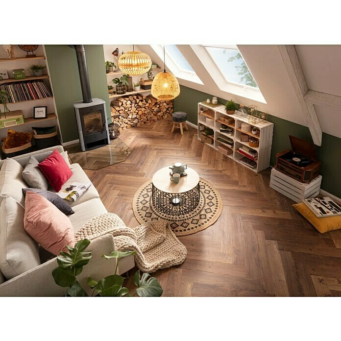 BAUHAUS Beistelltisch Ø X H: 53 X 33 Cm, Natur/Schwarz, Metall 3 BAUHAUS Beistelltisch Ø X H: 53 X 33 Cm, Natur/Schwarz, Metall – Bild 3