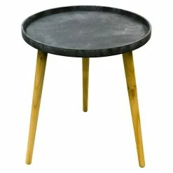 BAUHAUS Beistelltisch Zementoptik Ø X H: 49,5 X 55 Cm, Grau