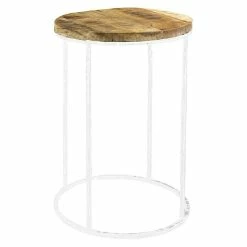 BAUHAUS Beistelltisch Ø X H: 36 X 50 Cm, Mangoholz