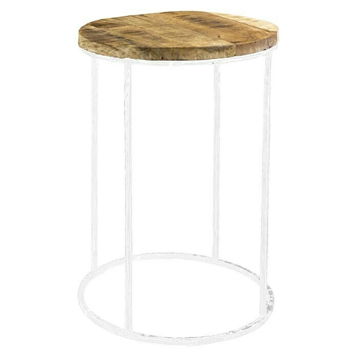 BAUHAUS Beistelltisch Ø X H: 36 X 50 Cm, Mangoholz 1 BAUHAUS Beistelltisch Ø X H: 36 X 50 Cm, Mangoholz