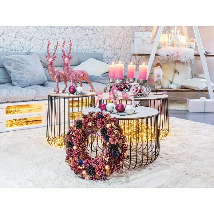 BAUHAUS Beistelltisch Ø X H: 36 X 41 Cm, Natur/Schwarz, Metall 5 BAUHAUS Beistelltisch Ø X H: 36 X 41 Cm, Natur/Schwarz, Metall – Bild 5