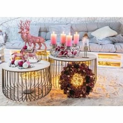 BAUHAUS Beistelltisch Ø X H: 36 X 41 Cm, Natur/Schwarz, Metall 11 BAUHAUS Beistelltisch Ø X H: 36 X 41 Cm, Natur/Schwarz, Metall -Cheap Regale Store 12 3516