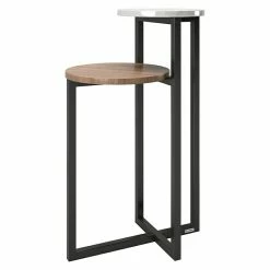 BAUHAUS Phönix Playboy Beistelltisch Cheryl L X B X H: 49 X 49 X 80 Cm, Nussbaum, Anzahl Böden: 2 Stk. -Cheap Regale Store 12 3531