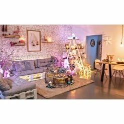 BAUHAUS Beistelltisch Ø X H: 30 X 38 Cm, Natur/Schwarz, Metall -Cheap Regale Store 12 3541