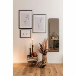 BAUHAUS Beistelltisch Polyrattan Ø X H: 50 X 45 Cm, Natur/Schwarz -Cheap Regale Store 12 3548