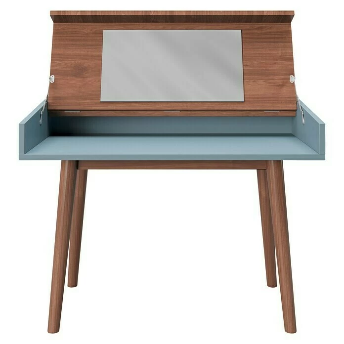 BAUHAUS Phönix Playboy Schminktisch Henriette L X B X H: 50 X 100 X 75 Cm, Nussbaum, Spiegel 4 BAUHAUS Phönix Playboy Schminktisch Henriette L X B X H: 50 X 100 X 75 Cm, Nussbaum, Spiegel – Bild 4