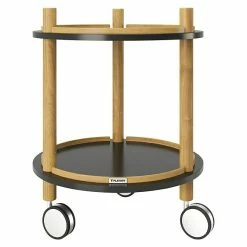 BAUHAUS Phönix Playboy Beistelltisch Carly Ø X H: 40 X 50 Cm, Schwarz, Anzahl Böden: 2 Stk.