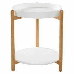 BAUHAUS Phönix Rubby Beistelltisch Ø X H: 40 X 45 Cm, Weiß