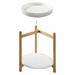 BAUHAUS Phönix Rubby Beistelltisch Ø X H: 40 X 45 Cm, Weiß -Cheap Regale Store 12 3588