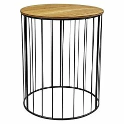 BAUHAUS Beistelltisch Rund Ø X H: 45 X 55 Cm, Holz, Braun -Cheap Regale Store 12 3592