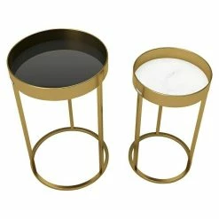 BAUHAUS Phönix Playboy Beistelltisch-Set Mary Gold, 2 -tlg.