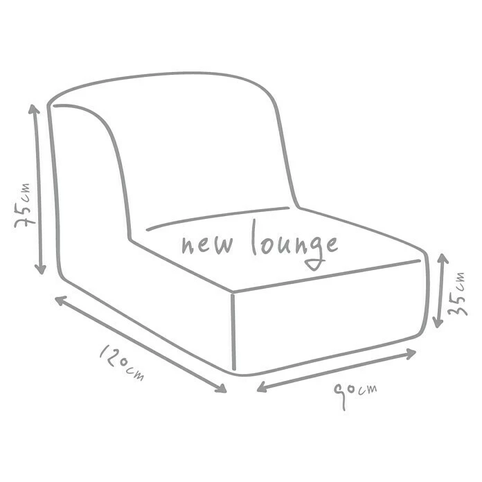 BAUHAUS Outbag Outdoor-Sitzsack New Lounge Plus Beige, L X B: 120 X 90 Cm, 100 % Polyester 5 BAUHAUS Outbag Outdoor-Sitzsack New Lounge Plus Beige, L X B: 120 X 90 Cm, 100 % Polyester – Bild 5