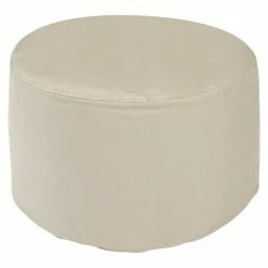 BAUHAUS Outbag Outdoor-Sitzhocker Rund Rock Plus Beige, Ø X H: 60 X 35 Cm, 100 % Polyester