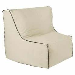 BAUHAUS Outbag Outdoor-Sitzsack Piece Zipper Beige, L X B: 115 X 62 Cm, 100 % Polyester