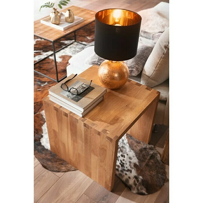 BAUHAUS Exclusivholz Aspen Hocker Eiche, 32,6 X 38 X 33 Cm 3 BAUHAUS Exclusivholz Aspen Hocker Eiche, 32,6 X 38 X 33 Cm – Bild 3