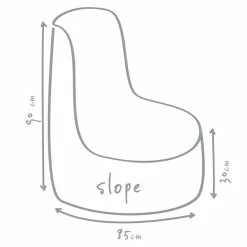 BAUHAUS Outbag Outdoor-Sitzsack Rund Slope Plus Mud, Ø X H: 85 X 90 Cm, 100 % Polyester -Cheap Regale Store 12 3705