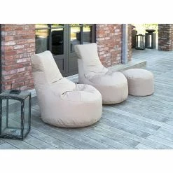 BAUHAUS Outbag Outdoor-Sitzsack Rund Slope Plus Mud, Ø X H: 85 X 90 Cm, 100 % Polyester -Cheap Regale Store 12 3706