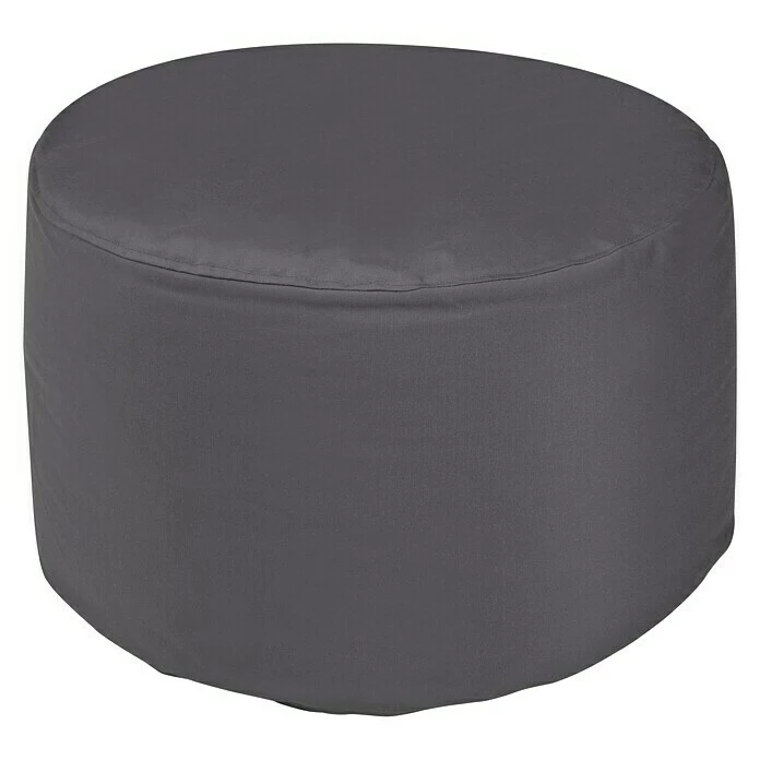 BAUHAUS Outbag Outdoor-Sitzhocker Rund Rock Plus Anthrazit, Ø X H: 60 X 35 Cm, 100 % Polyester 1 BAUHAUS Outbag Outdoor-Sitzhocker Rund Rock Plus Anthrazit, Ø X H: 60 X 35 Cm, 100 % Polyester