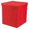 BAUHAUS Phönix Sitz- & Aufbewahrungsbox Stor It L X B X H: 41 X 41 X 44 Cm, Polyester, Rot