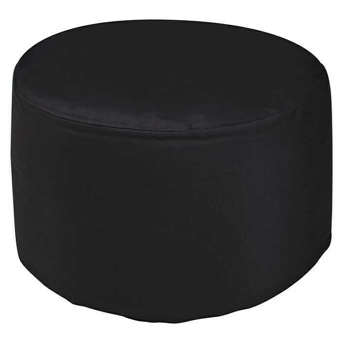 BAUHAUS Outbag Outdoor-Sitzhocker Rund Rock Plus Black, Ø X H: 60 X 35 Cm, 100 % Polyester 1 BAUHAUS Outbag Outdoor-Sitzhocker Rund Rock Plus Black, Ø X H: 60 X 35 Cm, 100 % Polyester