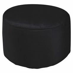 BAUHAUS Outbag Outdoor-Sitzhocker Rund Rock Plus Black, Ø X H: 60 X 35 Cm, 100 % Polyester