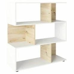 BAUHAUS Phönix Regal Shelfy L X B X H: 35,6 X 103 X 110 Cm, Weiß/Eiche