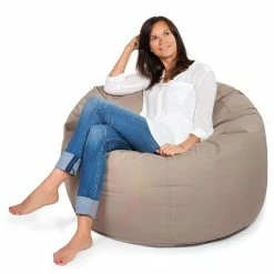 BAUHAUS Outbag Outdoor-Sitzsack Donut Plus Mud, Ø X H: 90 X 45 Cm, 100 % Polyester -Cheap Regale Store 12 3897