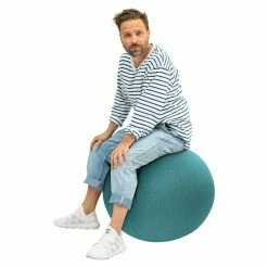 BAUHAUS Sitting Ball Gymnastikball Felt Aquarius, Durchmesser: 65 Cm, Material Bezug: 100 % Polyester -Cheap Regale Store 12 3902