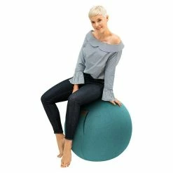 BAUHAUS Sitting Ball Gymnastikball Felt Aquarius, Durchmesser: 65 Cm, Material Bezug: 100 % Polyester -Cheap Regale Store 12 3910