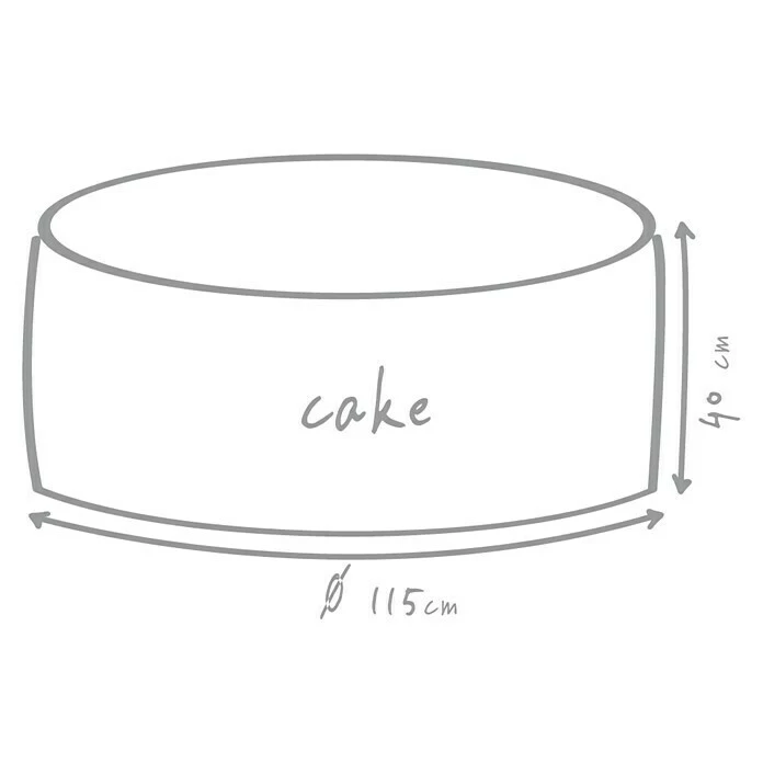 BAUHAUS Outbag Outdoor-Sitzhocker Rund Cake Plus Lime, Ø X H: 115 X 40 Cm, 100 % Polyester 3 BAUHAUS Outbag Outdoor-Sitzhocker Rund Cake Plus Lime, Ø X H: 115 X 40 Cm, 100 % Polyester – Bild 3