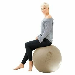 BAUHAUS Sitting Ball Gymnastikball Felt Beige, Durchmesser: 65 Cm, Material Bezug: 100 % Polyester -Cheap Regale Store 12 3935